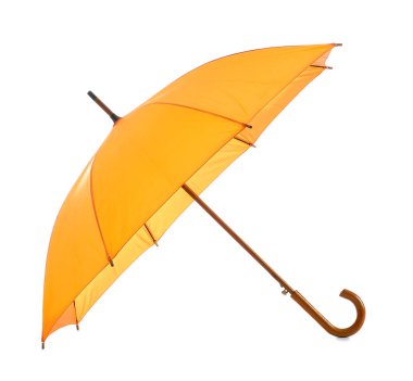 Beyaz arkaplanda şık şemsiye