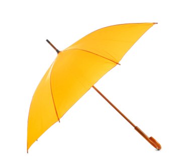 Beyaz arkaplanda şık şemsiye