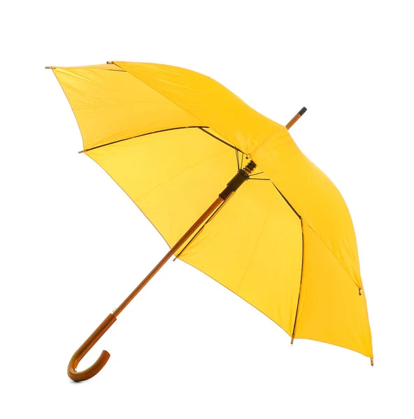 Guarda-chuva elegante no fundo branco — Fotografia de Stock