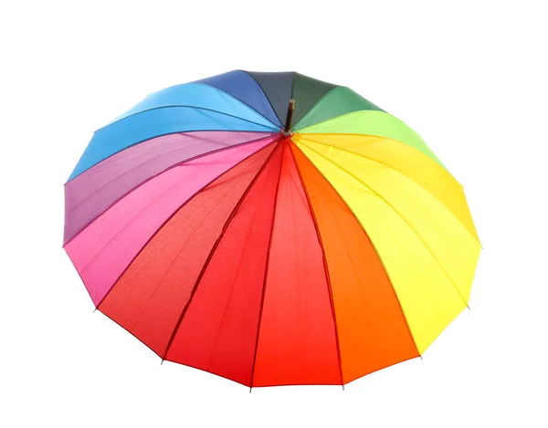 Elegante paraguas colorido sobre fondo blanco —  Fotos de Stock