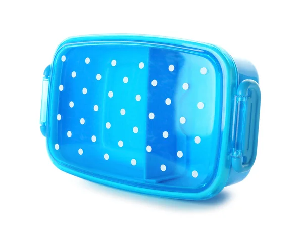 Empty school lunch box on white background — Stock Photo, Image