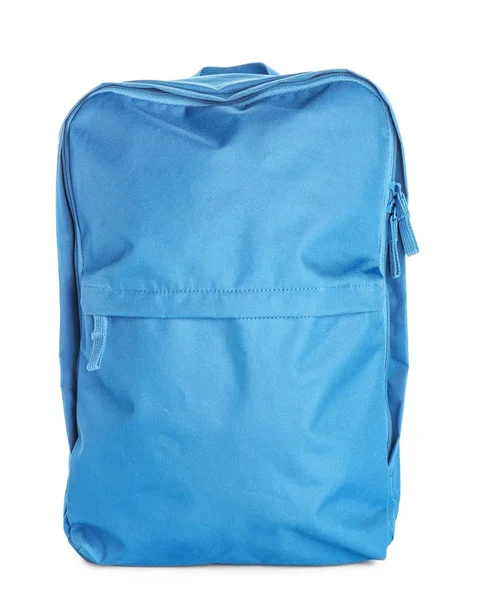 School backpack on white background — Stock Photo, Image