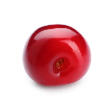 Beyaz arka planda olgun kiraz