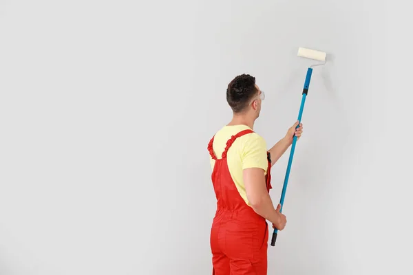 Decoración masculina pintura pared ligera — Foto de Stock