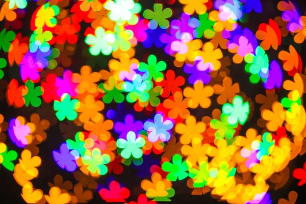 Blurred lights on dark background — Stock Photo, Image