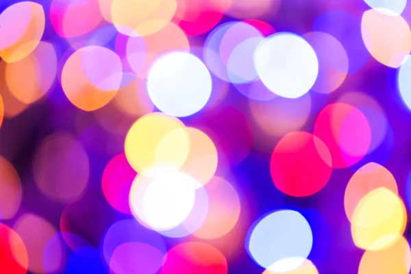 Blurred lights on dark background — Stock Photo, Image