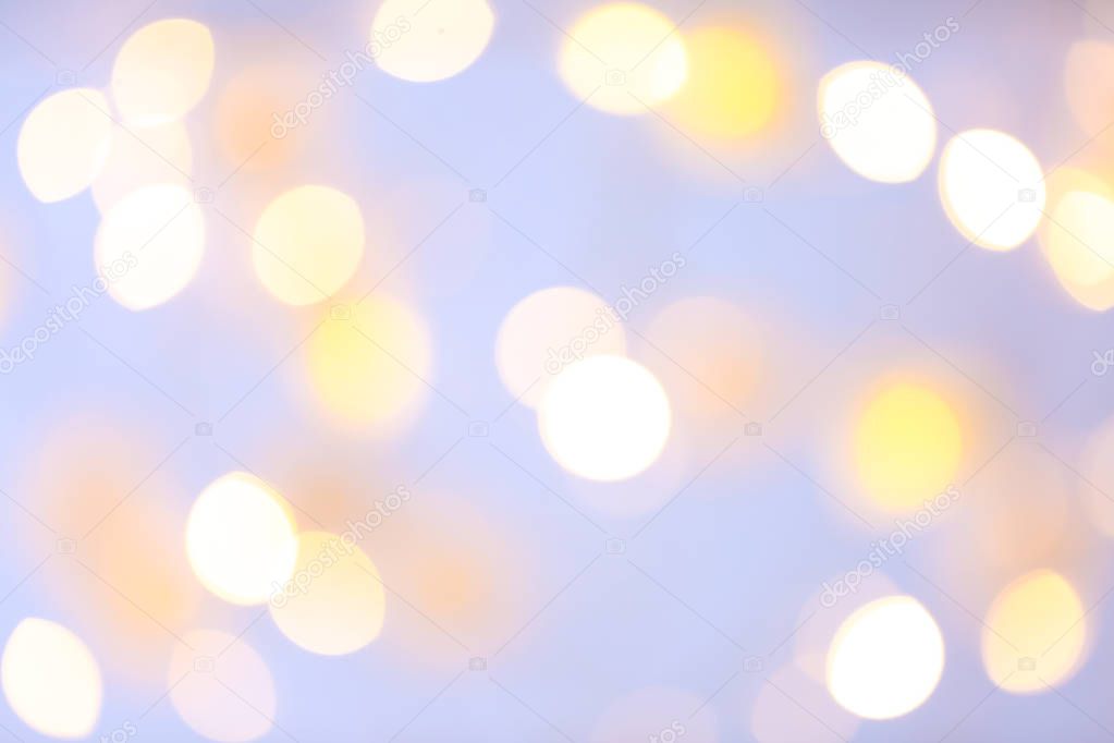 Blurred lights on light background
