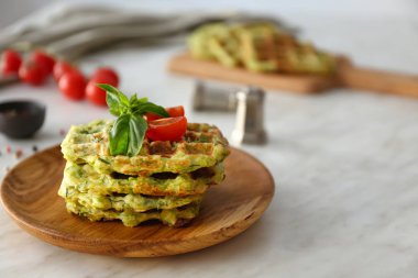 Tabakta lezzetli kabak waffle