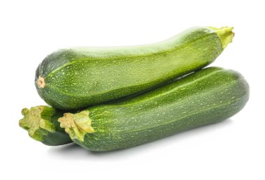 Beyaz arka planda taze kabak kabakları