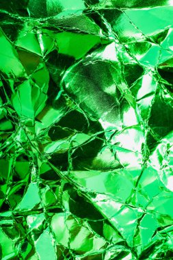 Buruşuk folyo dokusu, yakın çekim