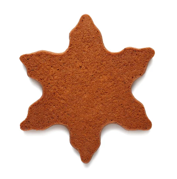 Tasty Christmas cookie on white background — Stock Photo, Image