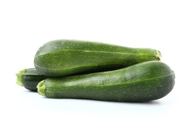 Fresh zucchini squashes on white background — Stock Photo, Image