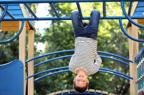 Cute little boy on playground — Stock Photo, Image