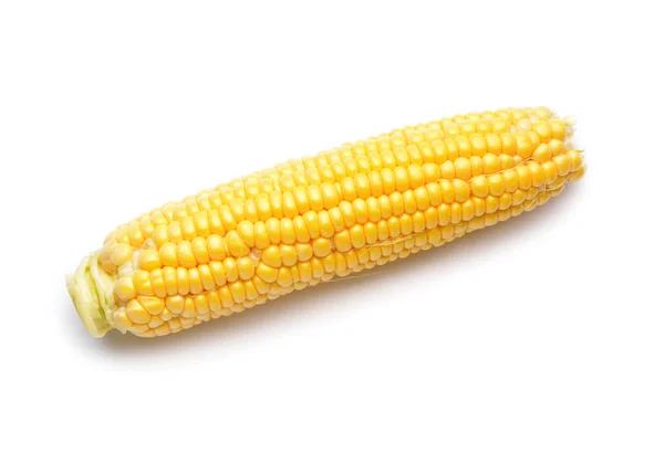 Fresh corn cob on white background — Stock Photo, Image