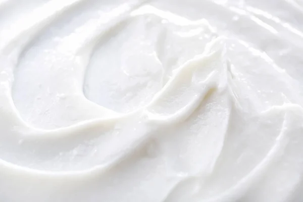 Texture of natural cream, closeup — Stock Photo, Image