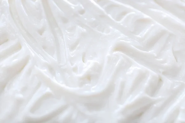 Texture of natural cream, closeup — Stock Photo, Image