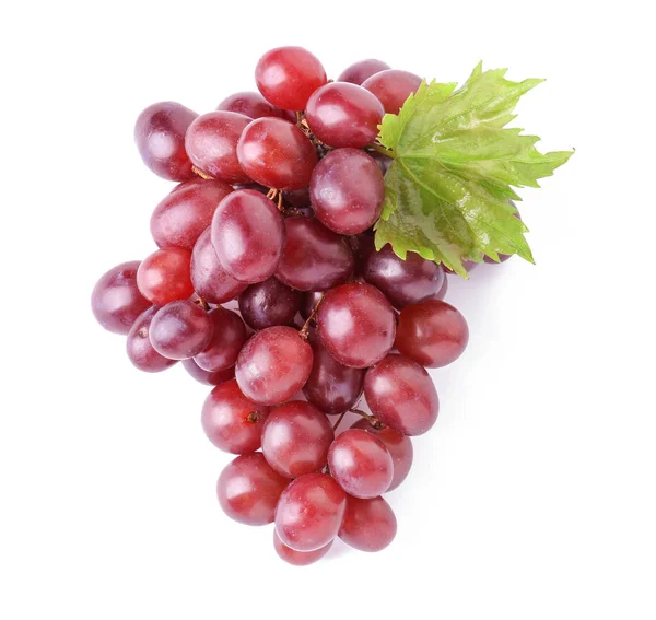 Uvas frescas saborosas em fundo branco — Fotografia de Stock