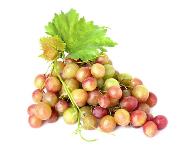 Uvas frescas sabrosas sobre fondo blanco —  Fotos de Stock