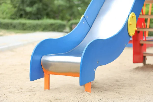 Slide on playground in park — Stock Photo, Image