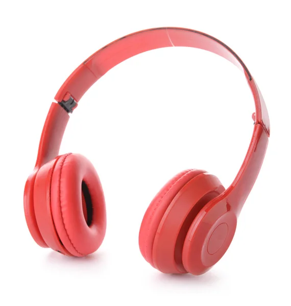 Headphones modernos em fundo branco — Fotografia de Stock