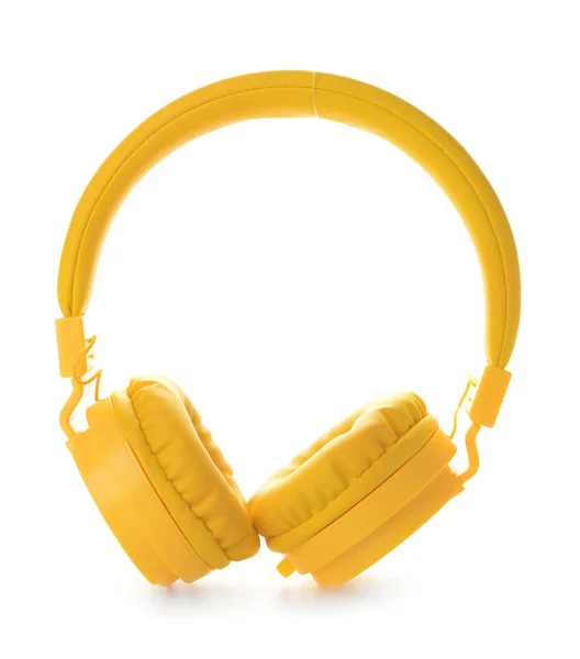 Moderní sluchátka na bílém pozadí — Stock fotografie