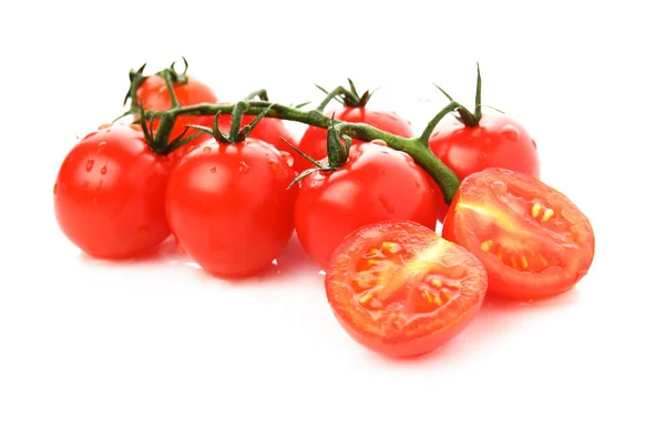 Frische Tomaten auf weißem Hintergrund — Stockfoto