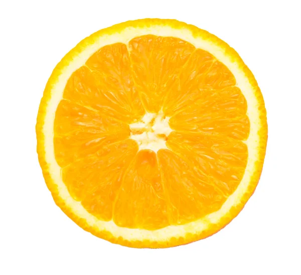 Piece of orange on white background Stock Photo
