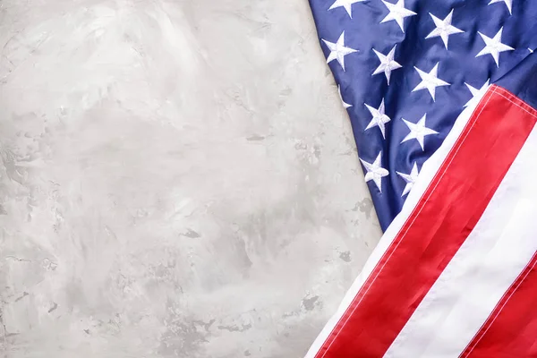 USA flag on grey background — Stock Photo, Image