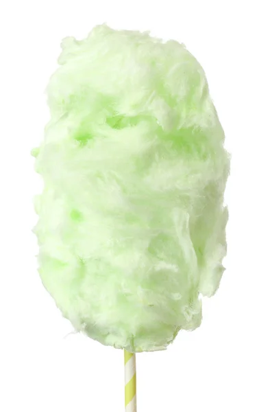 Tasty cotton candy on white background — Stock Photo, Image