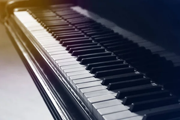 Keys of piano, closeup view — Stock Photo, Image