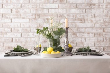 Paskalya kutlamaları için masa seti