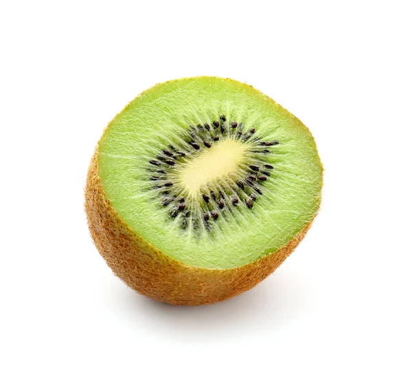 Kiwi terpotong lezat pada latar belakang putih — Stok Foto