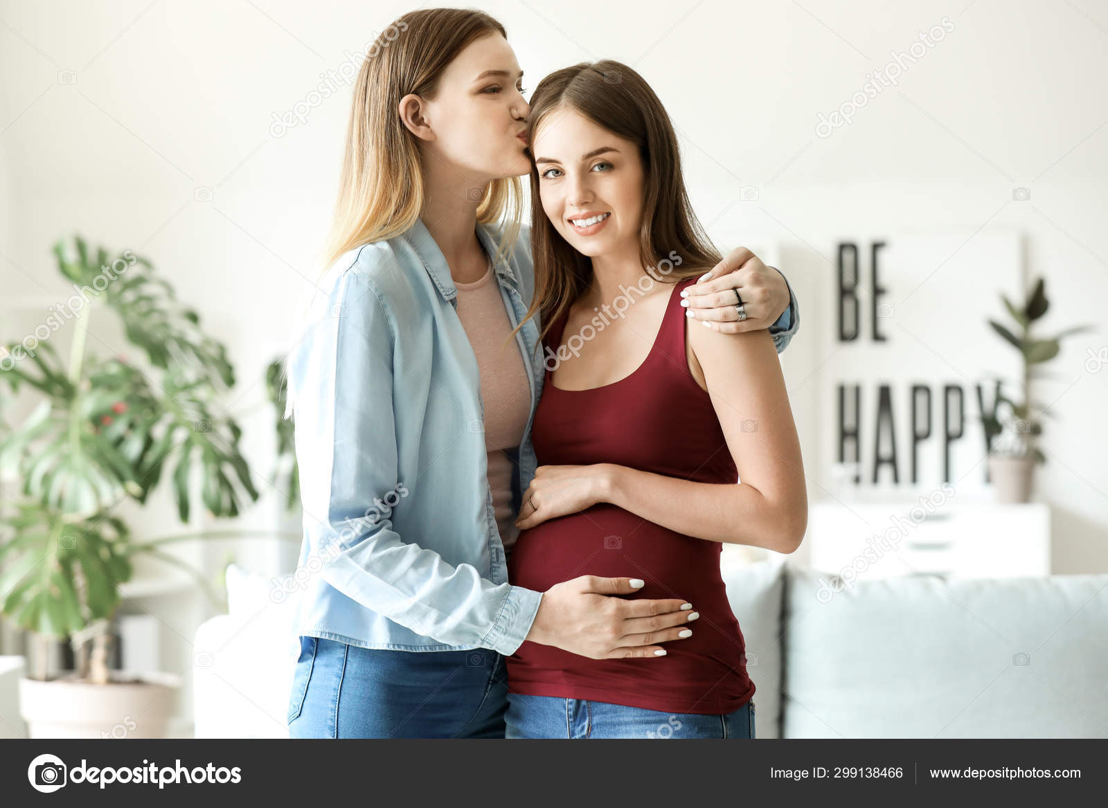 Pregnant lesbian teen