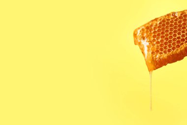 Renkli arka planda petek