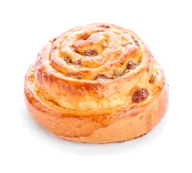 beyaz zemin üzerine tatlı çörek