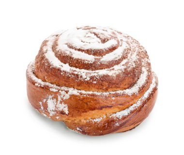 beyaz zemin üzerine tatlı çörek