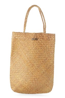 Beyaz arka planda şık eko çanta