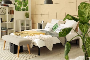 Yer şık iç büyük rahat yatak