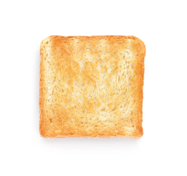 Beyaz zemin üzerine lezzetli kızarmış ekmek