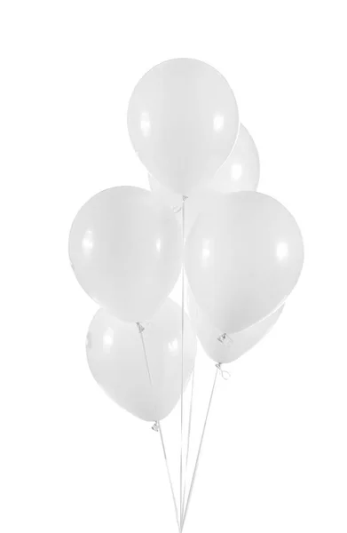Воздушные шары на белом фоне — стоковое фото
