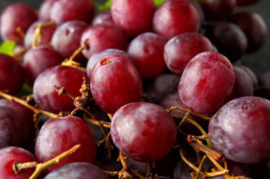 Birçok olgun tatlı üzüm, closeup