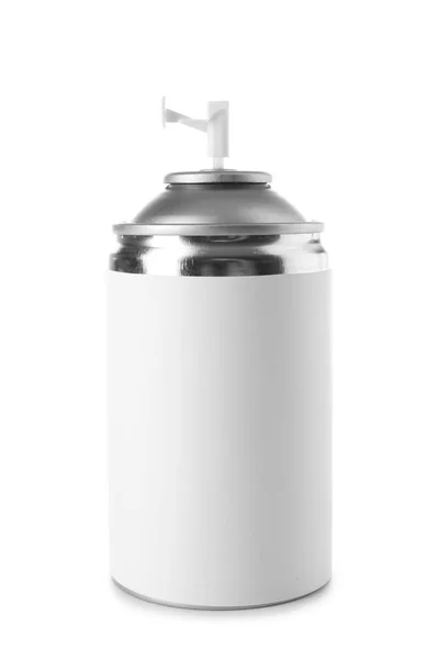 Beyaz arka planda bir şişe hava spreyi — Stok fotoğraf