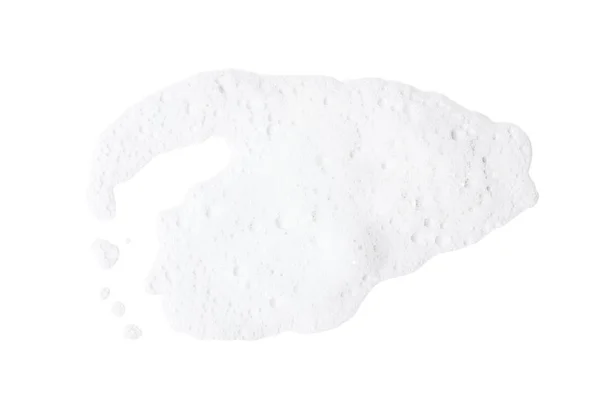 Soap foam on white background — Stock Photo, Image