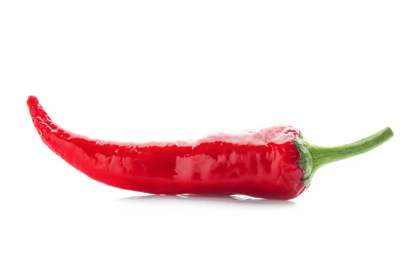 Red chili pepper on white background — Stock Photo, Image