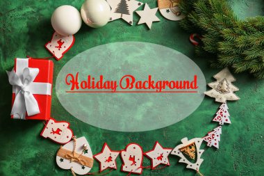 Mutlu Noeller ve Mutlu Yıllar için güzel tebrik kartı