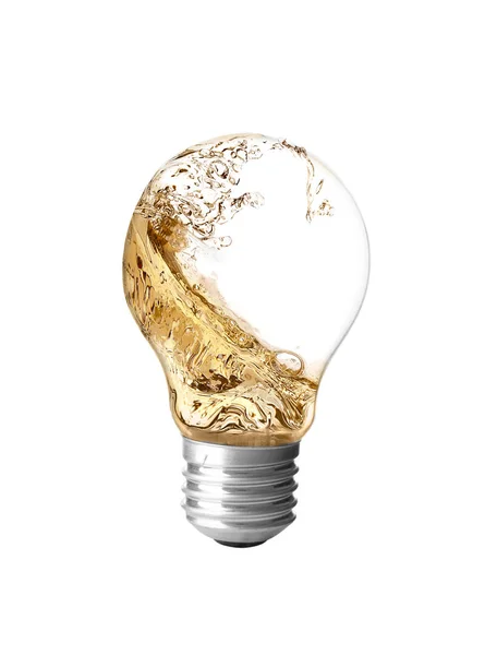 Light bulb on white background — Stock Photo, Image