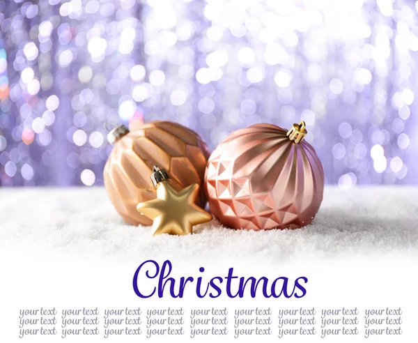 Beautiful greeting card for Merry Christmas — Stock Photo, Image