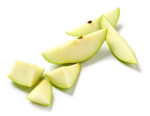 Fresh cut pear on white background — Stock Photo, Image