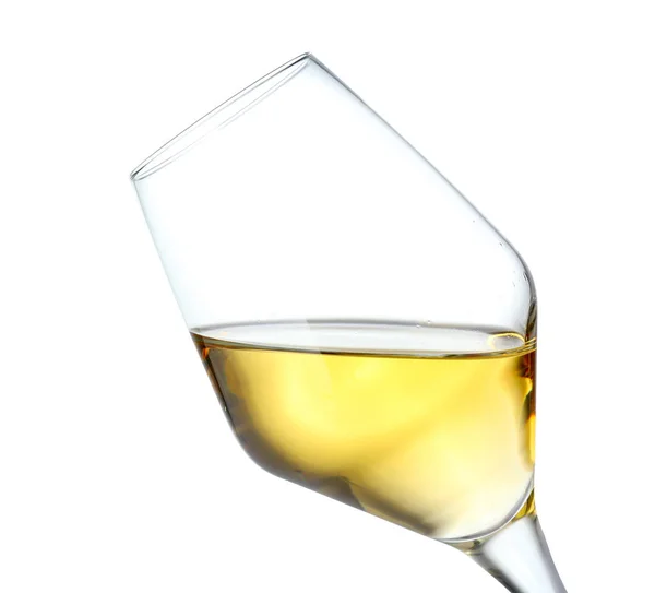 Bicchiere di vino su sfondo bianco — Foto Stock