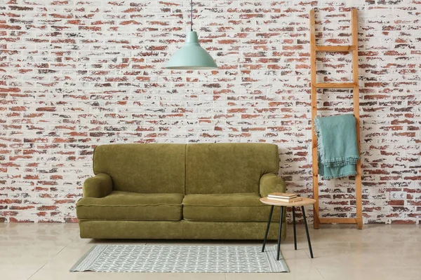 Interiér moderního pohodlného obývacího pokoje — Stock fotografie